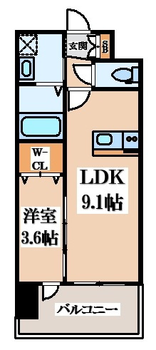 【間取り】 | D.Clarest長田駅前