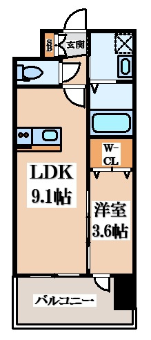 【間取り】 | D.Clarest長田駅前