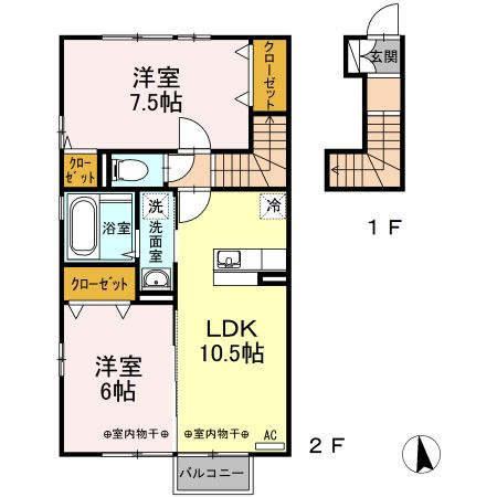 Royal西荒屋（ロイヤル西荒屋）の間取り