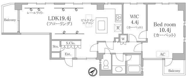 ＢＬＡＮＶＯＡＧＥ　ＨＩＲＯＯの間取り