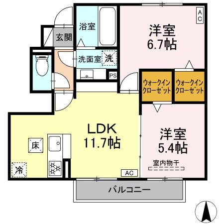 Ｍ・トリシアの間取り