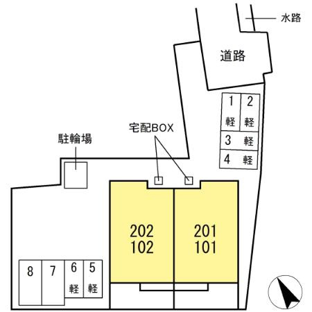 雅　MiyabiⅢの区画図