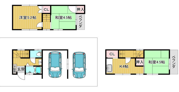 神戸市東灘区御影塚町1丁目　中古戸建の間取り|安心の鉄骨造！