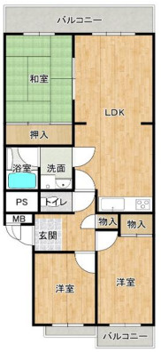 香枦園パークマンションの間取り|阪神香櫨園駅徒歩9分＆JRさくら夙川駅徒歩12分！
