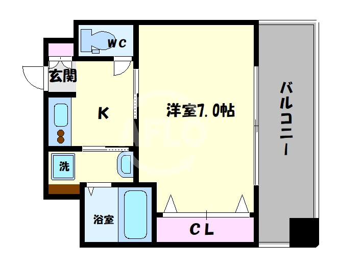 エイペックス四天王寺Ⅱの間取り|エイペックス四天王寺II　間取り