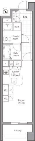 ウィズウィース渋谷神南Ｓ棟の間取り