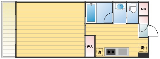 フォンテーヌやはぎⅠの間取り|間取りです。