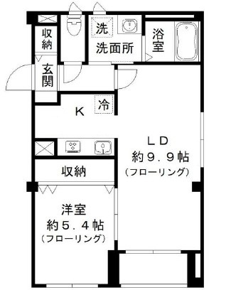ラシーネ扇　アイリスの間取り|間取りです。