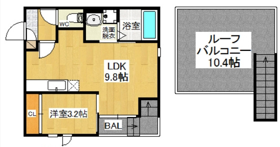 Grandtic K1(グランティックケーワン)の間取り|使いやすい間取りです。