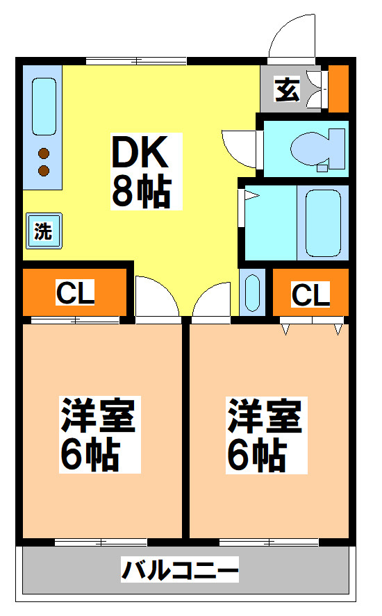 カーサ12の間取り