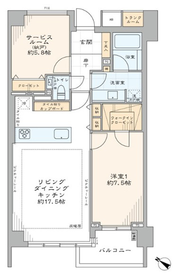 【間取り】 | パークナード元麻布