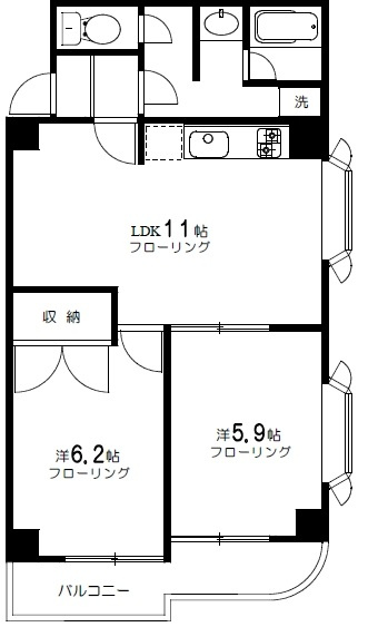 オーベルジュ三宿の間取り|間取りです。