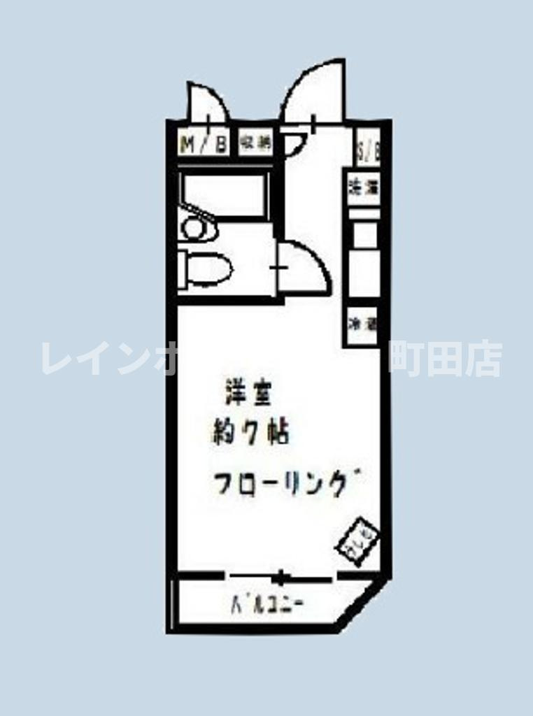 ポケットハイツ本厚木※初期費用分割あと払いサービス利用可能物件の間取り