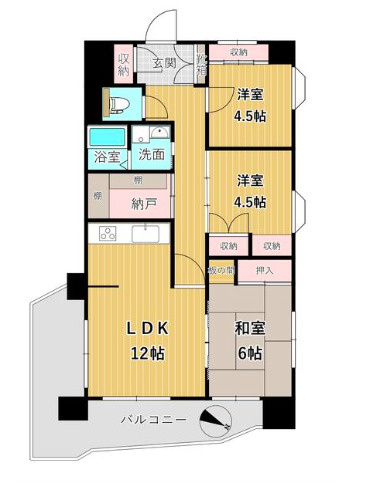 シティ・キャッスル諏訪野【キャッシュバック対象物件】の間取り