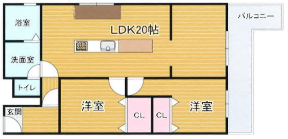 サンワード魚崎C棟の間取り
