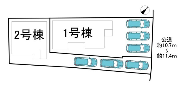 半田市柊町4丁目　全2棟　2号棟の区画図|全2区画分譲地☆