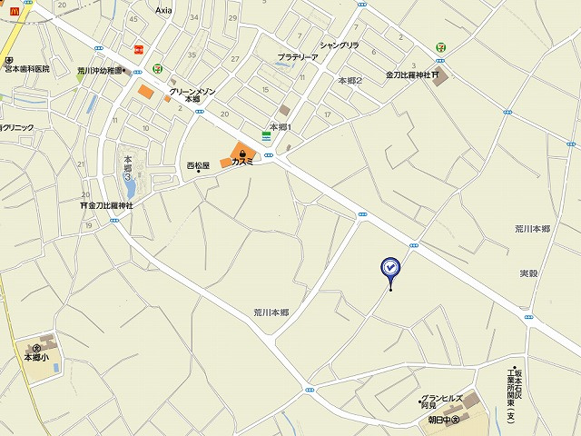 グラシア阿見Ａ棟の地図
