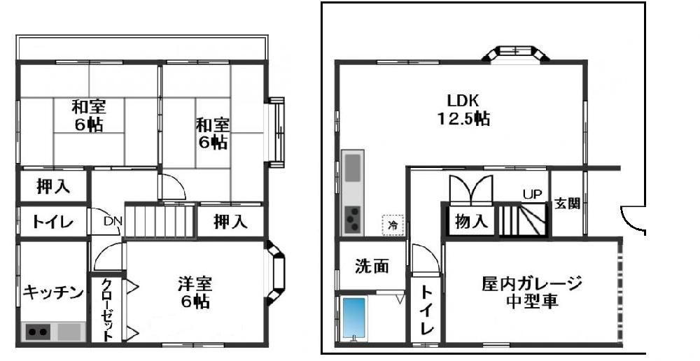 貸家　新座市石神の間取り
