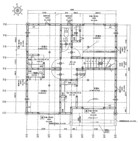 大府市柊山町8丁目309、310、311、312の各一部『仲介手数料無料』新築一戸建て・建売の間取り|２階平面図　2F:主寝室6.1帖・洋室5帖　WIC設置！洋室5.4帖・洋室5.4帖　CL設置♪南面バルコニー♪