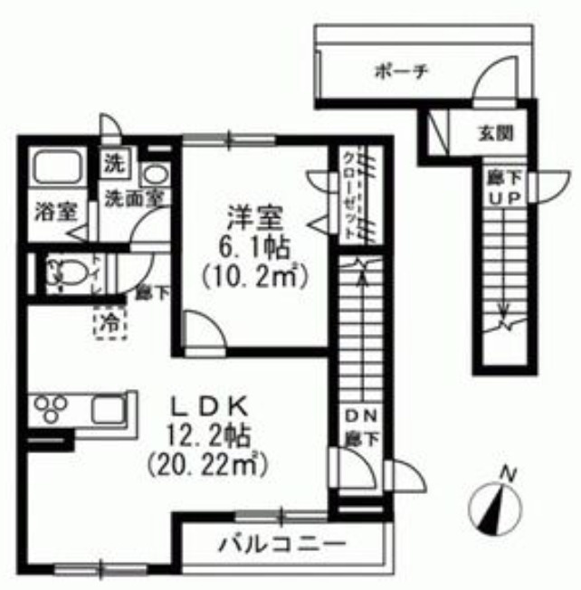 レックス北野III　の間取り