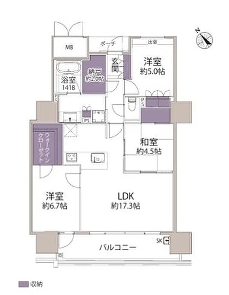 MJRザ千早の間取り