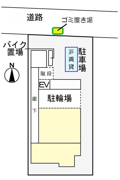 フェリスティ竹沢の区画図