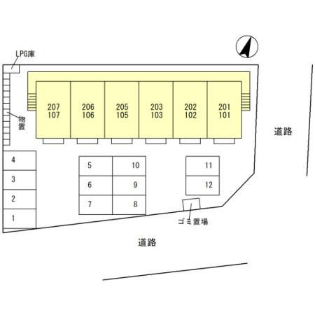 ローズ宮ヶ島の区画図