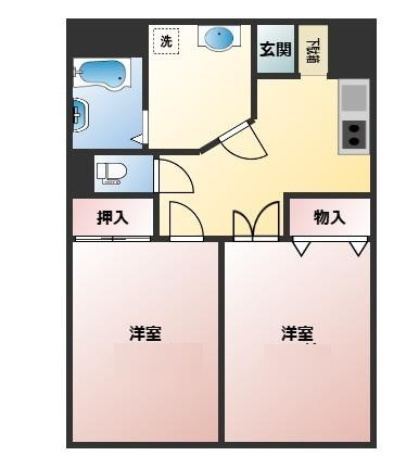 レジデンスミヤタの間取り|間取りです。