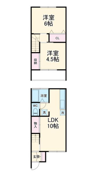 【間取り】 | 中台グリーンテラスB
