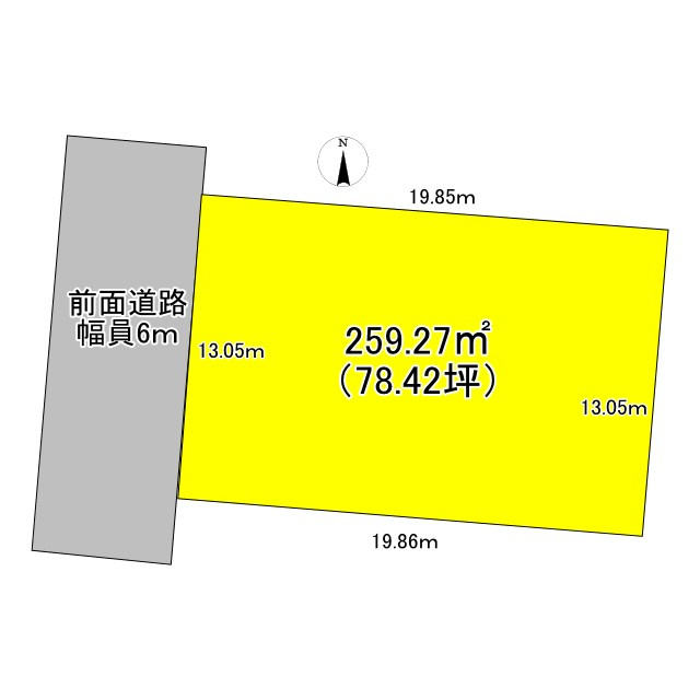 五浦土地の土地図
