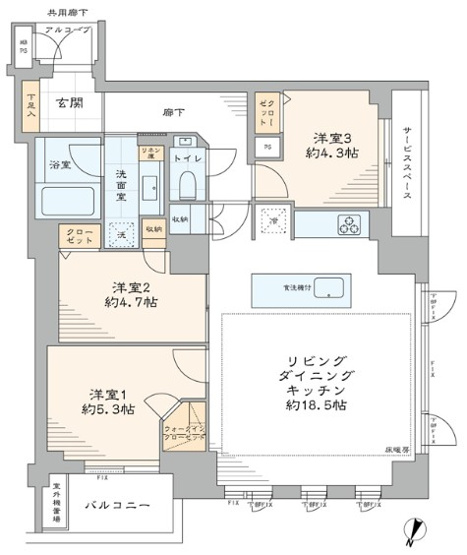 【間取り】 | ジオ市ヶ谷払方町　彩の館