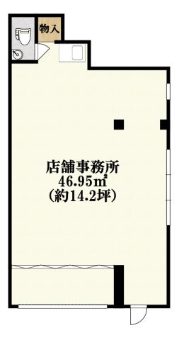 松原市高見の里6丁目店舗事務所の間取り