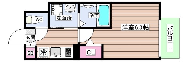【間取り】 | ハーモニーテラス西中島南方