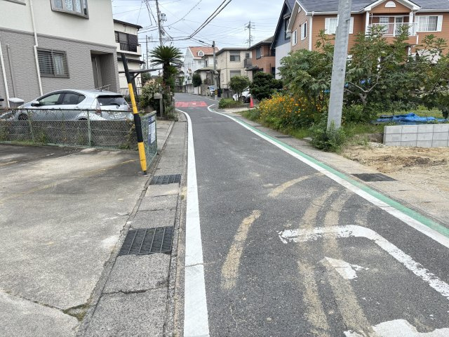 大府市柊山町8丁目309、310、311、312の各一部『仲介手数料無料』新築一戸建て・建売の前面道路含む現地写真