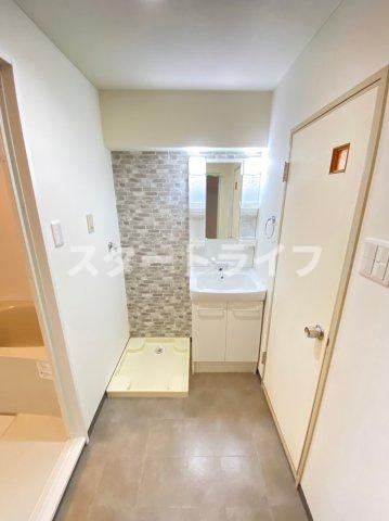 大阪市淀川区木川東４丁目の賃貸マンションの洗面所