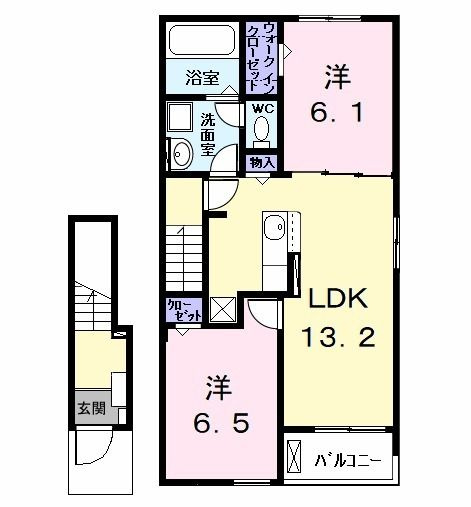 ルチェンテⅡの間取り