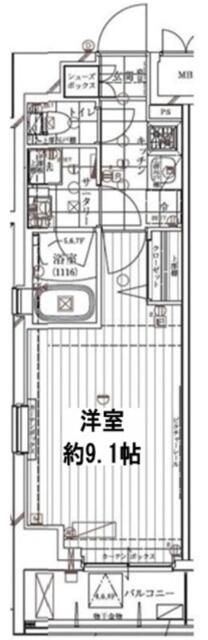 レガリス門前仲町パークサイドの間取り