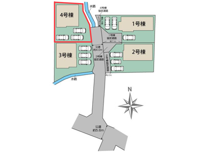 【区画図】 | Blooming　Garden　方木田古屋敷　4号棟