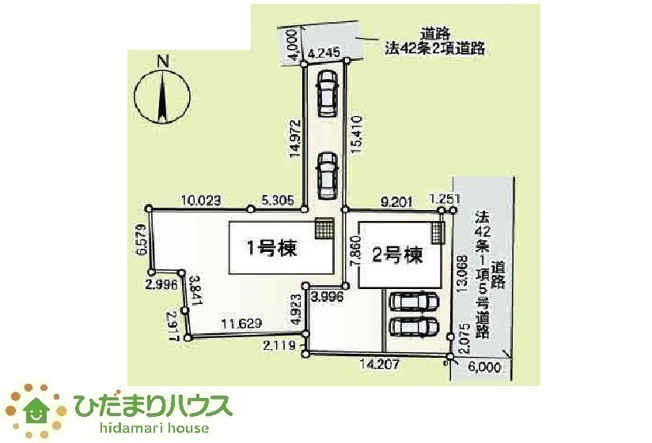 【区画図】 | 石岡市若松第8　新築戸建　1号棟 | 小中学校徒歩10分圏内。