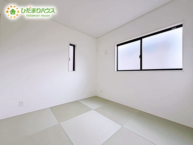 【和室】 | 石岡市若松第8　新築戸建　1号棟 | 小さなお子さまのいる方におすすめ！リビング横の和室でお子様が遊んでる様子も確認できます(^^)/