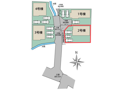 【区画図】 | Blooming　Garden　方木田古屋敷　2号棟
