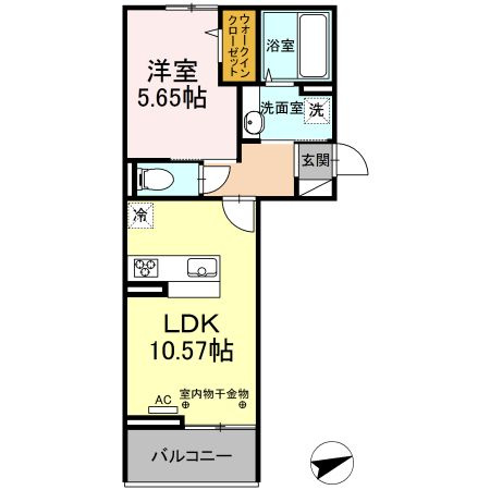ルピナ梅満の間取り|使い勝手の良い間取りです♪