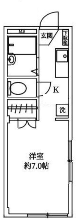 女子医大通りサンホームの間取り|間取りです。
