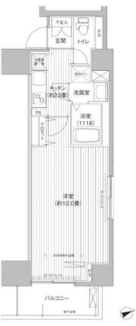 アクシス池袋の間取り