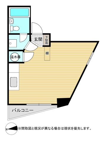 リヴィエール三共（A-25）の間取り