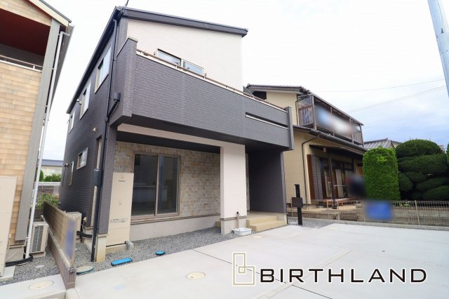 新築戸建・新築建売　郡山市安積荒井三丁目　安積第一小・安積中の外観|【2号棟】完成済みなのでご内覧可能です♪お気軽にお問い合わせください！