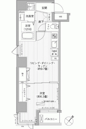 【間取り】 | エムズサニーパレス月島