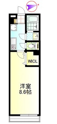 松戸市殿平賀のアパートの間取り