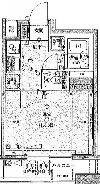 ウィンシティ上野タワーの間取り