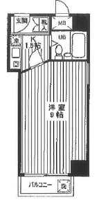 セザール第２三ノ輪の間取り|間取りです。